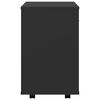 vidaXL Rolling Cabinet Black 46x36x59 cm Engineered Wood