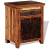 vidaXL Nightstand Solid Acacia Reclaimed Wood