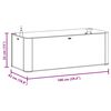 vidaXL Garden Raised Bed with Self Watering System White 100x43x33 cm
