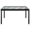 vidaXL 8 Piece Garden Lounge Set with Cushions Black PVC