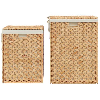 vidaXL Laundry Baskets 2 pcs Water Hyacinth