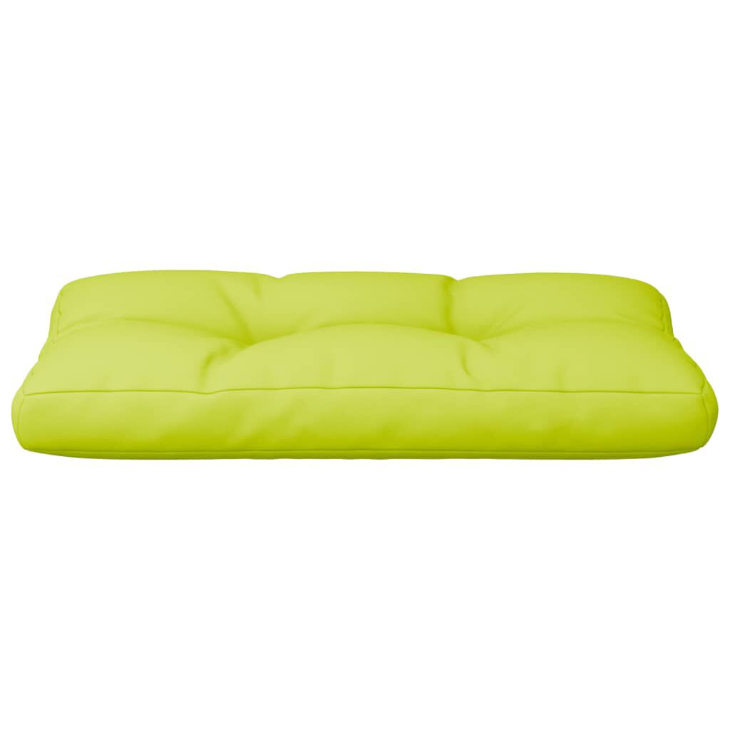 vidaXL Pallet Cushion Bright Green 70x40x12 cm Fabric