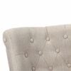 vidaXL French Chair Cream Fabric