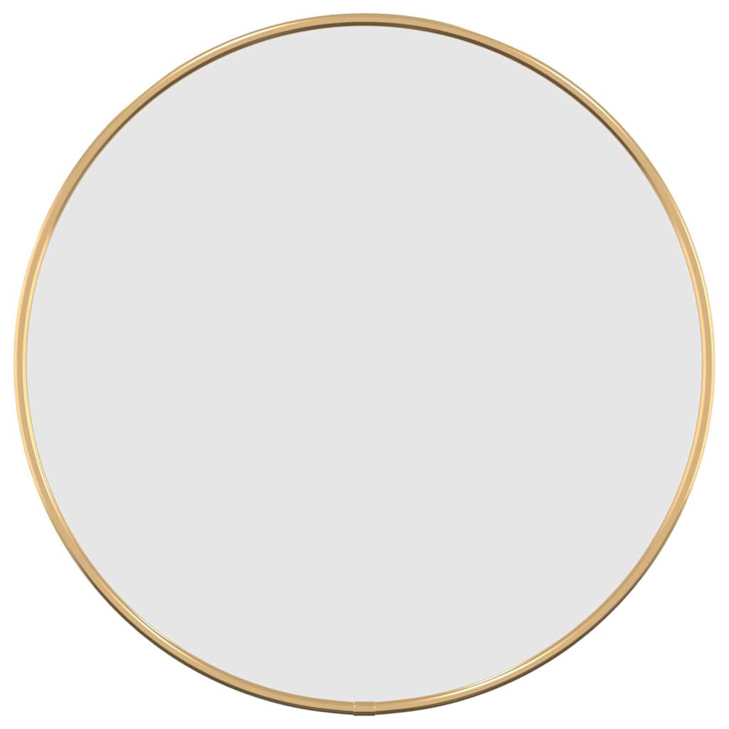 vidaXL Wall Mirror Gold Ø 40 cm Round