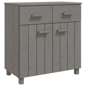 vidaXL Sideboard | Light grey | Solid pine wood | 79x40x80 cm | Sideboard