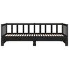 vidaXL Pull-out Day Bed without Mattress Black 2x(90x200)cm