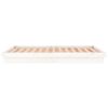 vidaXL LED Bed Frame without Mattress White 120x200 cm Solid Wood