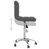 vidaXL Swivel Office Chair Dark Grey Fabric