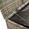 vidaXL Garden Storage Box Grey 291L Poly Rattan