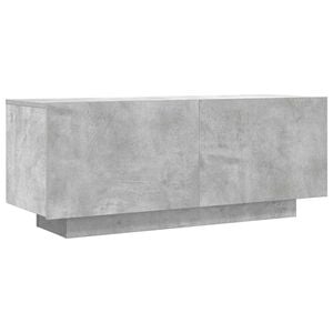 vidaXL TV Cabinet Concrete Grey 100x35x40 cm Engineered Wood