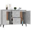 vidaXL Sideboard Concrete Grey 102x35x70 cm Engineered Wood