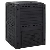 vidaXL Garden Composter Black 280 L Polypropylene,  vidaXL Garden Composter Black 280 L Polypropylene