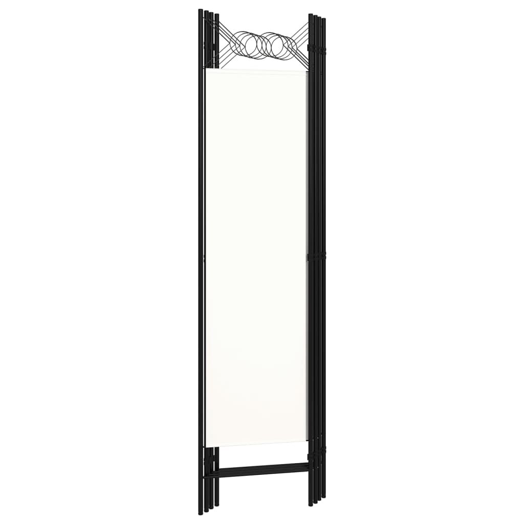 vidaXL 4-Panel Room Divider White 160x180 cm