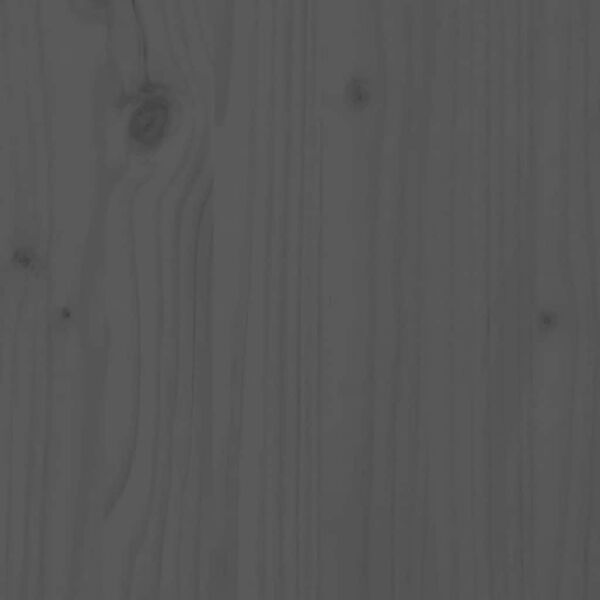 vidaXL Day Bed without Mattress Grey Solid Wood Pine 90x200cm