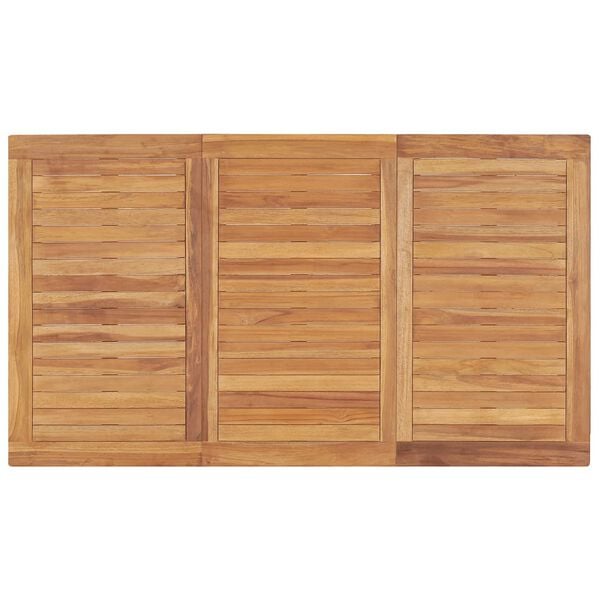vidaXL 5 Piece Garden Dining Set 140x80 cm Solid Teak Wood