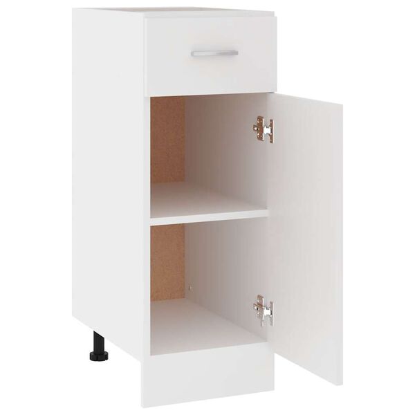 vidaXL Drawer Bottom Cabinet Lyon White 30x46x81.5 cm Engineered Wood