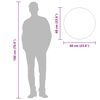 vidaXL Wall Mirror Gold Ø 60 cm Round