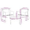 vidaXL 3 Piece Garden Lounge Set with Cushions Anthracite Steel