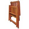 vidaXL Folding Garden Chairs 4 pcs Solid Acacia Wood