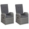 vidaXL 5 Piece Garden Dining Set Grey