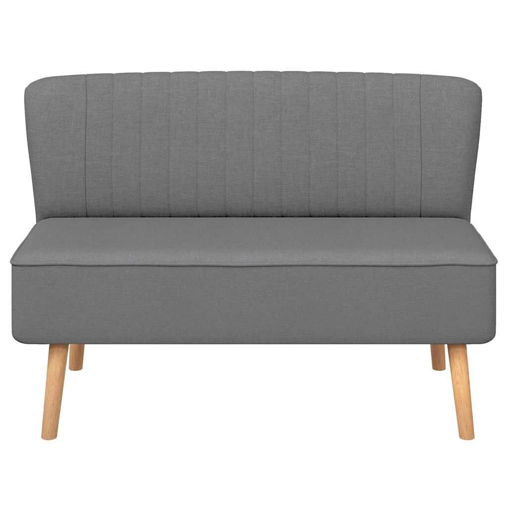 vidaXL Sofa Fabric 117x55.5x77 cm Light Grey