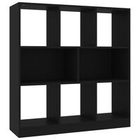 vidaXL Book Cabinet Black 97.5x29.5x100 cm Engineered Wood, black vidaXL Book Cabinet Black 97.5x29.5x100 cm Engineered Wood