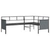 vidaXL 2 Piece Garden Dining Set Anthracite Steel