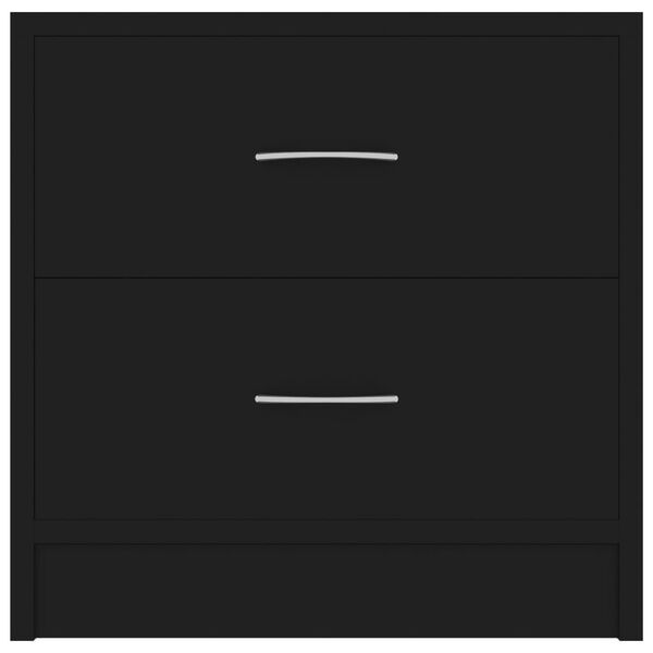 vidaXL Bedside Cabinets 2 pcs Black 40x30x40 cm Engineered Wood