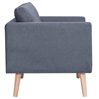 vidaXL Sofa 2-Seater Fabric Dark Grey, dark grey vidaXL Sofa 2-Seater Fabric Dark Grey