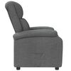 vidaXL Recliner Chair Dark Grey Fabric
