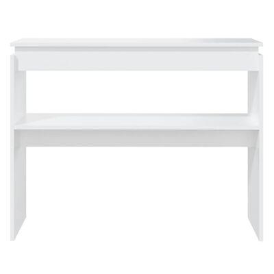 vidaXL Console Table White 102x30x80 cm Engineered Wood, white vidaXL Console Table White 102x30x80 cm Engineered Wood