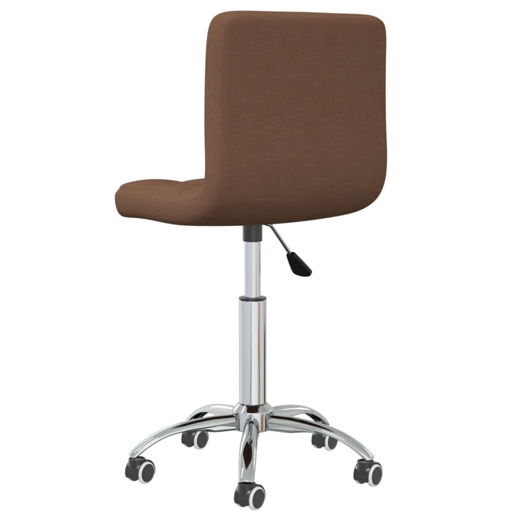 vidaXL Swivel Dining Chair Brown Fabric
