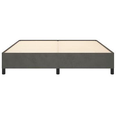vidaXL Bed Frame without Mattress Dark Grey 180x200 cm Super King Velvet, dark grey vidaXL Bed Frame without Mattress Dark Grey 180x200 cm Super King Velvet