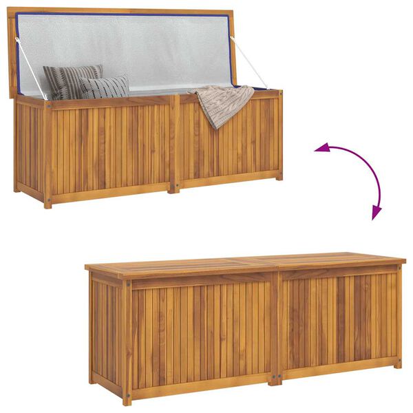 vidaXL Garden Box 150x50x55 cm Solid Wood Teak
