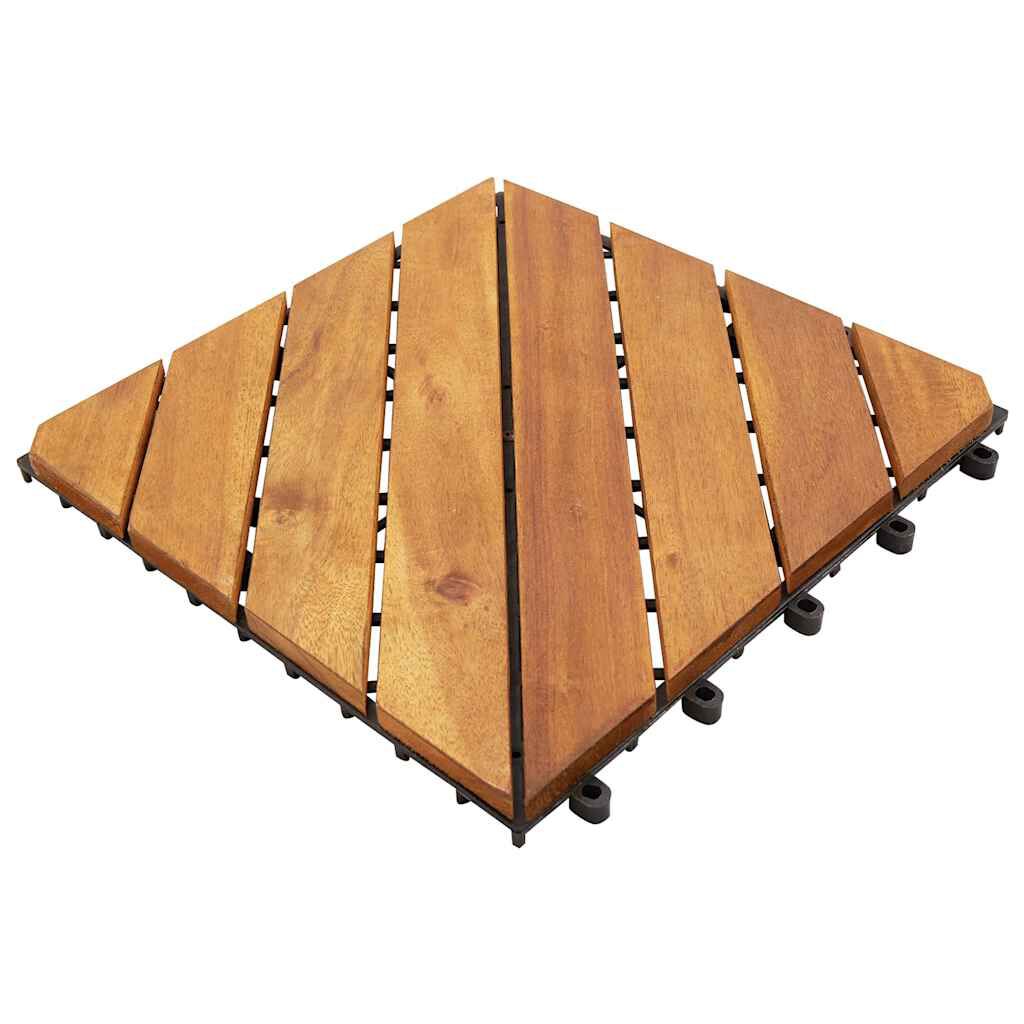 vidaXL Decking Tiles 10 pcs 30x30 cm Solid Acacia Wood