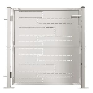 vidaXL Garden Gate 100x100 cm Stainless Steel