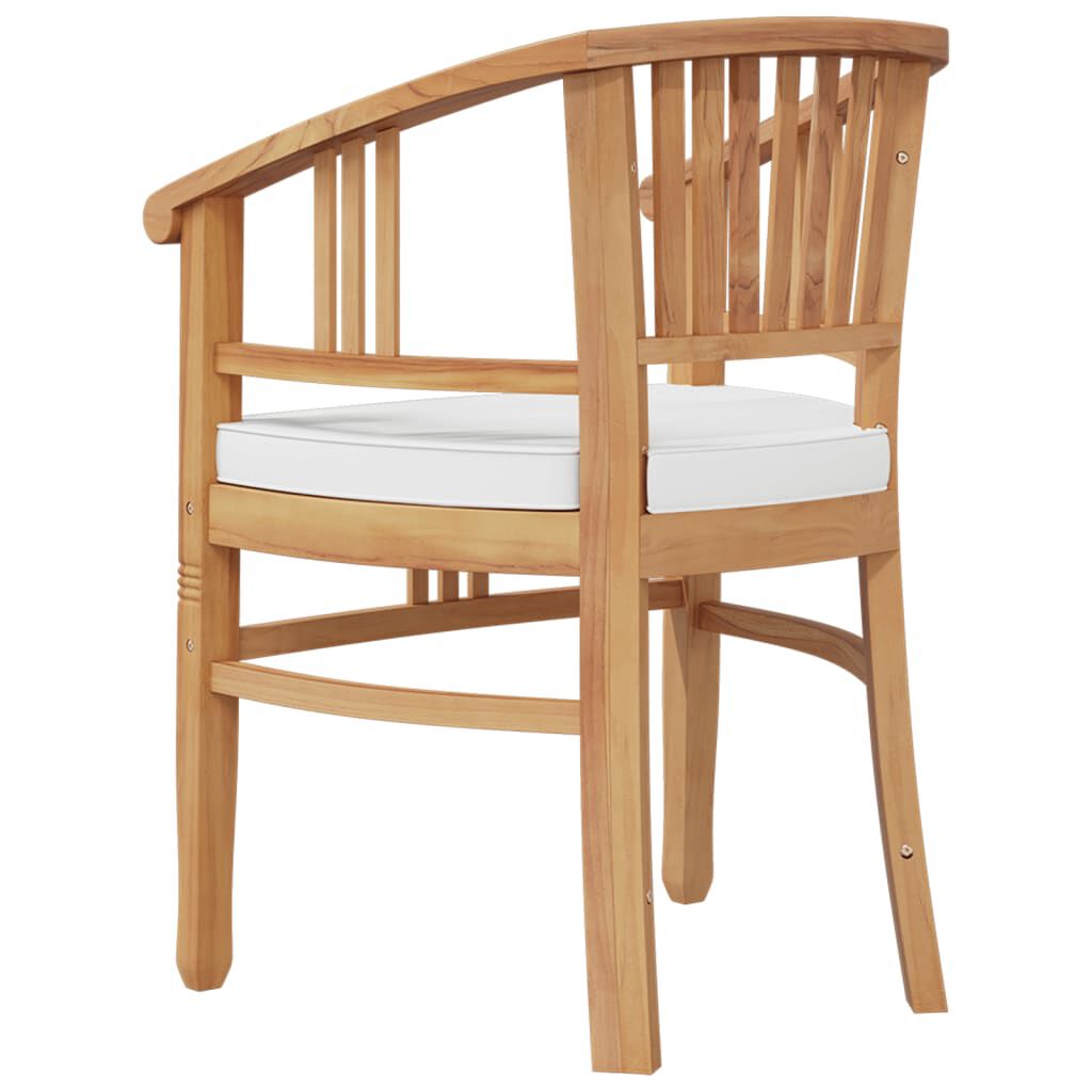 vidaXL 5 Piece Garden Dining Set Solid Wood Teak