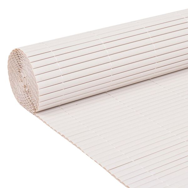 vidaXL Double-Sided Garden Fence 90x300 cm White