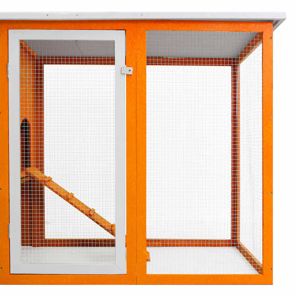 vidaXL Outdoor Chicken Cage Hen House with 1 Egg Cage Wood