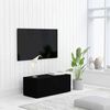 vidaXL Tv Cabinet | Black | Engineered Wood | Compact | Tv Cabinet | Rectangular