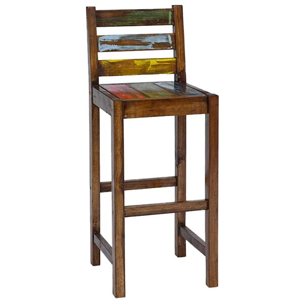 vidaXL Bar Stools 2 pcs Solid Reclaimed Wood
