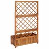 vidaXL Raised Bed with Trellis 85x38x150 cm Solid Acacia Wood