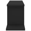 vidaXL Wall-Mounted TV Shelf Black 125x18x23 cm Engineered Wood