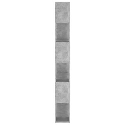 vidaXL Book Cabinet Room Divider Concrete Grey 100x24x188 cm