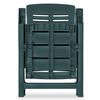 vidaXL Reclining Garden Chairs 2 pcs Plastic Green
