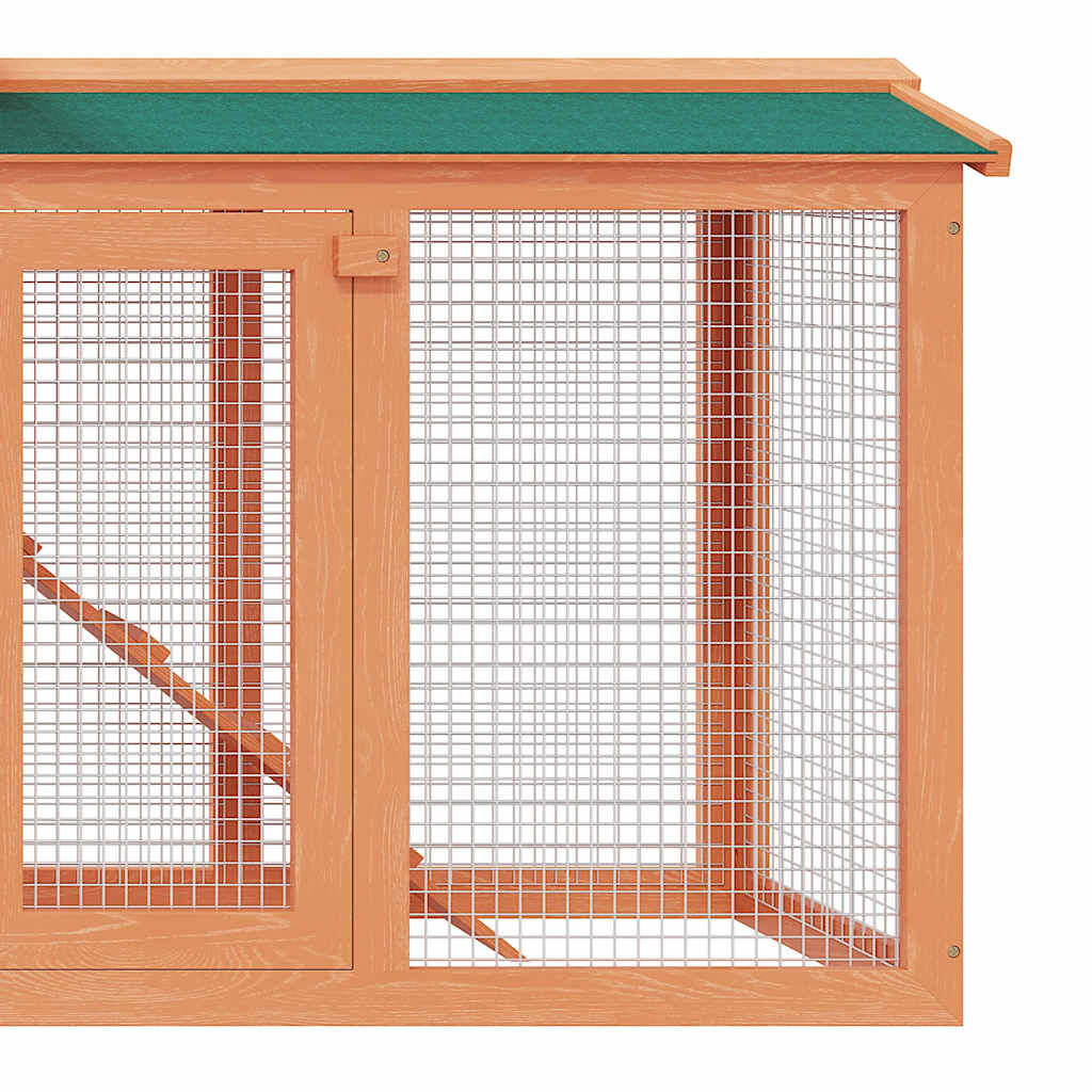 vidaXL Outdoor Large Rabbit Hutch Small Animal House Pet Cage Wood