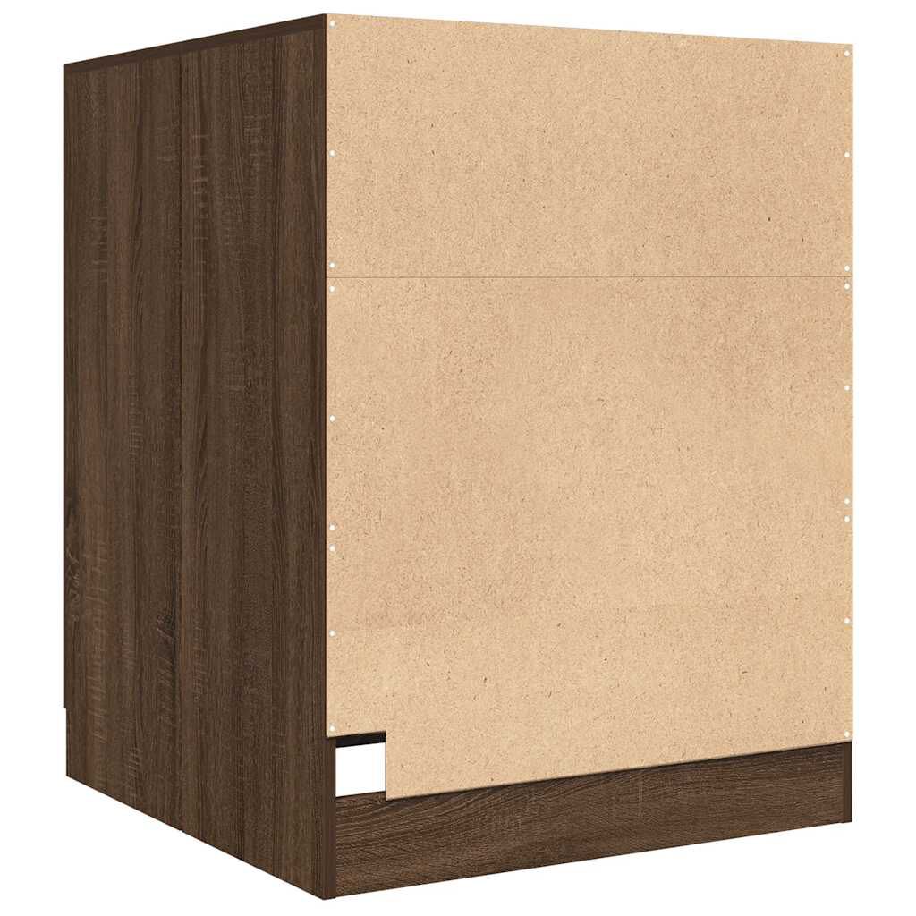 vidaXL Washing Machine Cabinet Brown Oak 71x71.5x91.5 cm