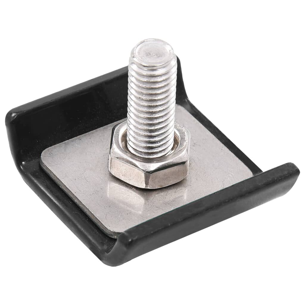 vidaXL Grid Mat Connector 25 Sets Anthracite