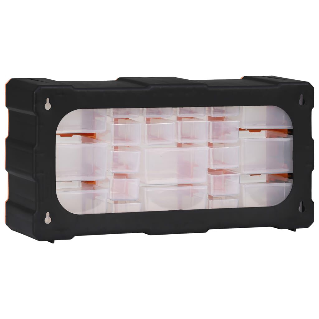 vidaXL Multi-drawer Organiser with 22 Drawers 49x16x25.5 cm