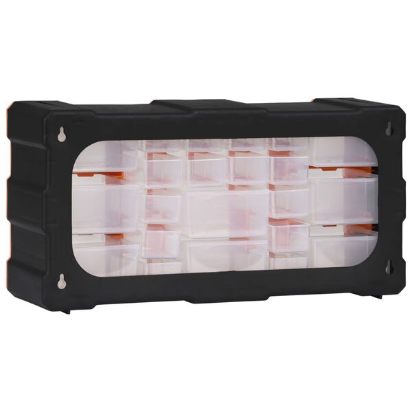 vidaXL Multi-drawer Organiser with 22 Drawers 49x16x25.5 cm